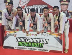 Personel Polda Banten Raih Medali Perunggu Diajang Kejuaraan Tarkwondo Kapolri Cup 5